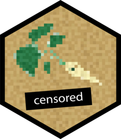 Hex sticker for censored